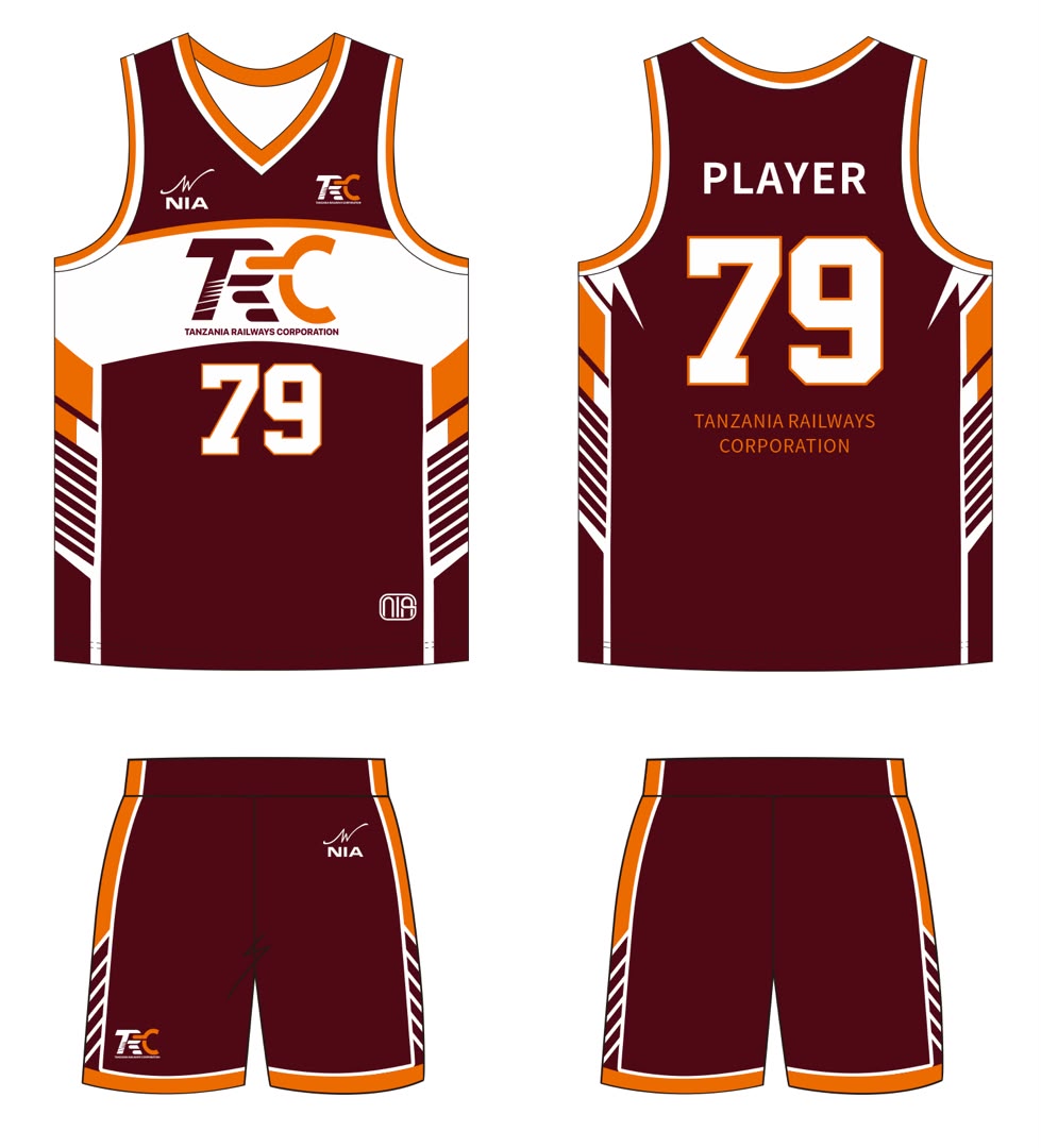 Basketball jersey front view